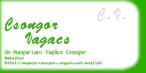 csongor vagacs business card